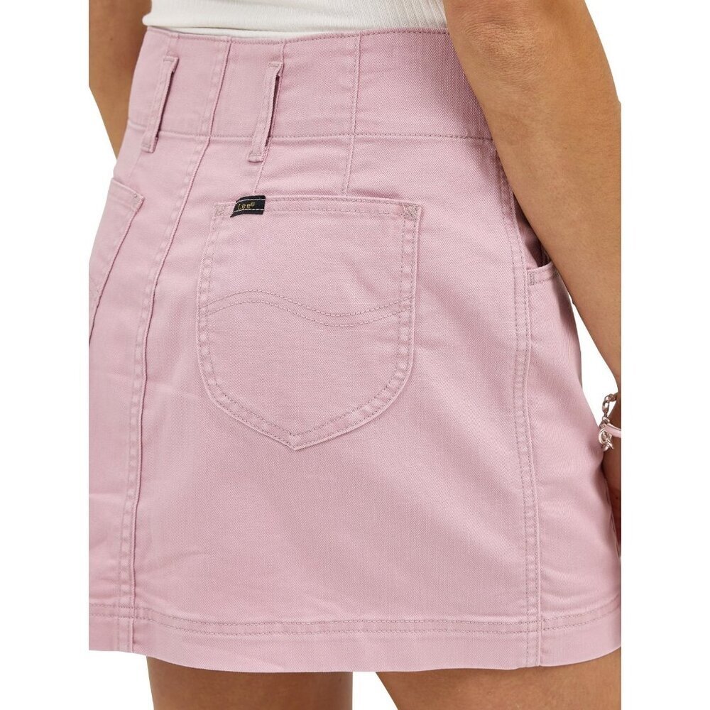 Lee Women's Heritage Mini Skirt, Size 6, Regular Fit, High Rise, Light Pink - Picture 5 of 5